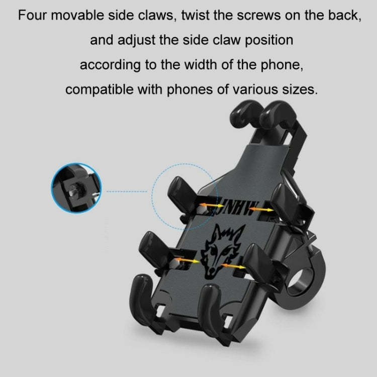 JNHW Motorcycle Bicycle Eight Claw Mobile Phone Navigation Shockproof Bracket, Style: For Rearview Mirror