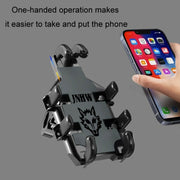 JNHW Motorcycle Bicycle Eight Claw Mobile Phone Navigation Shockproof Bracket, Style: For Rearview Mirror