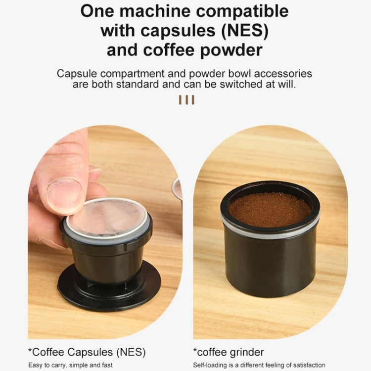Wireless Portable Coffee Machine Compatible With Ground Coffee & NS Capsule(Beige)