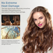 5 in 1 Hot Air Comb Automatic Curling Negative Ion Hair Dryer, Color: Black Gold EU Plug