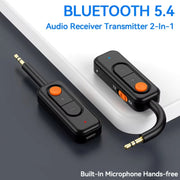 3-in-1 Receiver Bluetooth Transmitter with Call Aux Car Bluetooth Adapter