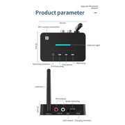 D9 2-in-1 Old-fashioned Audio Car Bluetooth Receiver Transmitter NFC Music Bluetooth Adapter