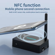 D9 2-in-1 Old-fashioned Audio Car Bluetooth Receiver Transmitter NFC Music Bluetooth Adapter