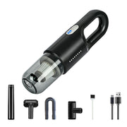 Wireless Car-mounted High-power Suction Handheld Vacuum Cleaner, Color: Black 7.4V