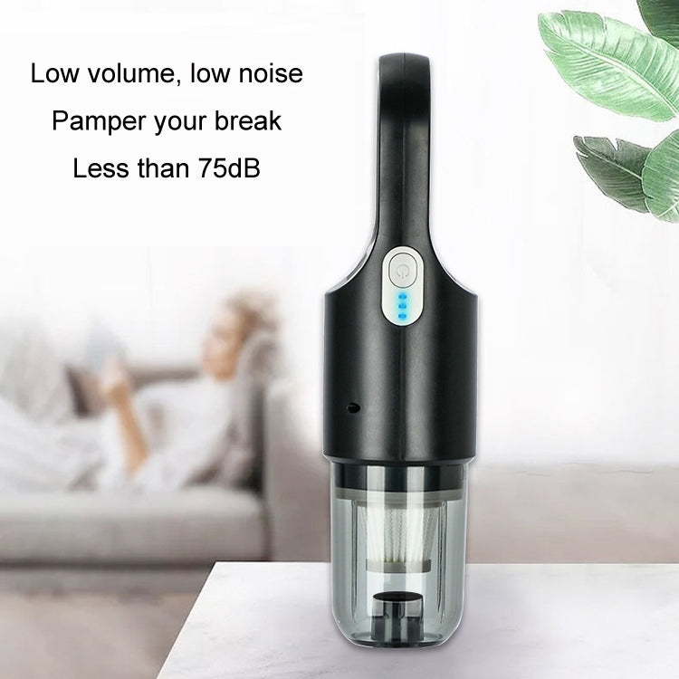 Wireless Car-mounted High-power Suction Handheld Vacuum Cleaner, Color: White 7.4V