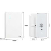 HanPai Heightened Intelligent Remote Control Home Use No Wiring Lazy Lights Off Tool(RF Model White)