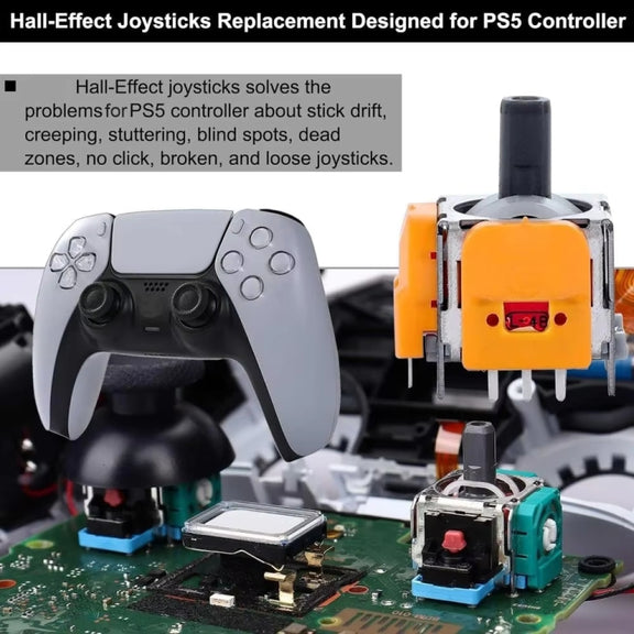 For PS5 Gen3 High-precision Adjustable Hall Electromagnetic Joystick
