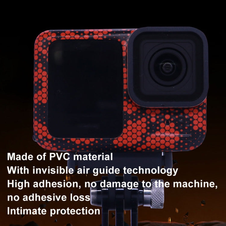 For GOPro HERO13 Black Camera Stickers Body Protective Film, Style: 08 Circuit White
