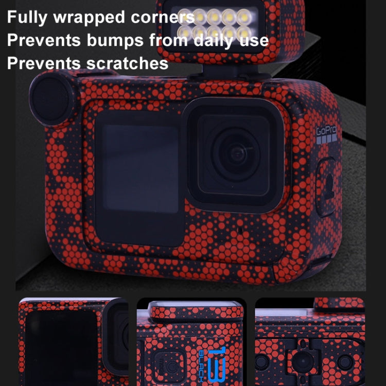 For GOPro HERO13 Black Camera Stickers Body Protective Film, Style: 12 Circuit Blue