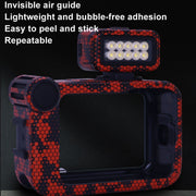 For GOPro HERO13 Black Camera Stickers Body Protective Film, Style: 12 Circuit Blue