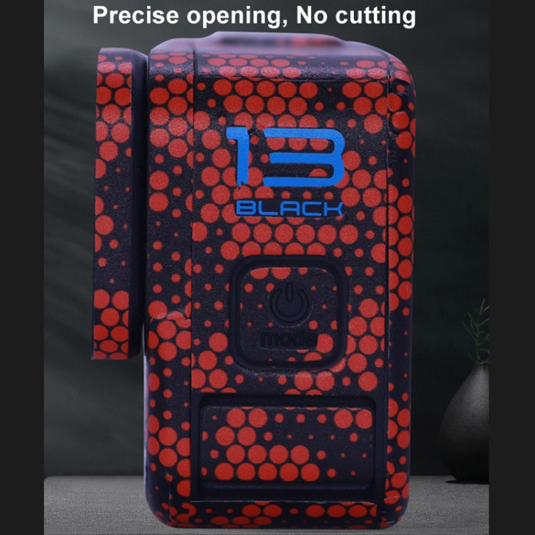 For GOPro HERO13 Black Camera Stickers Body Protective Film, Style: 10 Circuit Dark Gold