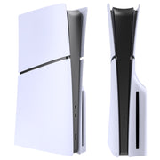 For PS5 Slim Replacement Faceplate Shell Detachable Protective Case, Model: Disc Edition White