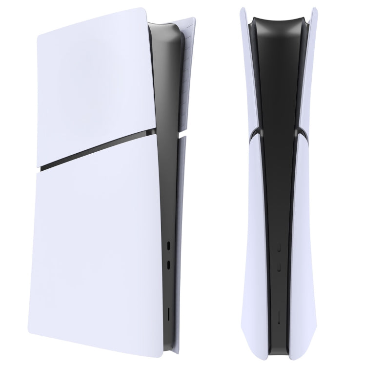For PS5 Slim Replacement Faceplate Shell Detachable Protective Case, Model: Digital Edition White