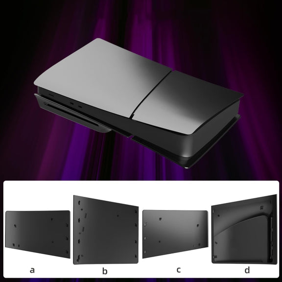 For PS5 Slim Replacement Faceplate Shell Detachable Protective Case, Model: Disc Edition Black