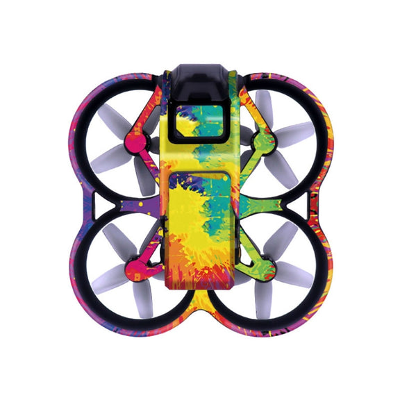 For DJI Avata Single Fuselage Sticker No Adhesive Personalised Stickers(A-03 Watercolor)