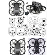 For DJI Avata Single Fuselage Sticker No Adhesive Personalised Stickers(A-03 Watercolor)