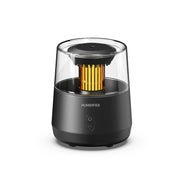 Raindrop Candlelight Aromatherapy Diffuser Air Humidifier with Colorful Lights US Plug Black