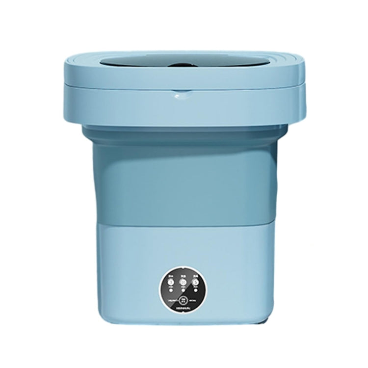 Fully Automatic Mini Foldable Washing Machine With Dehydration Function, Size: EU Plug(Blue)