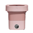 Fully Automatic Mini Foldable Washing Machine With Dehydration Function, Size: AU Plug(Pink) - free shipping - PMC TechLife - Order now!