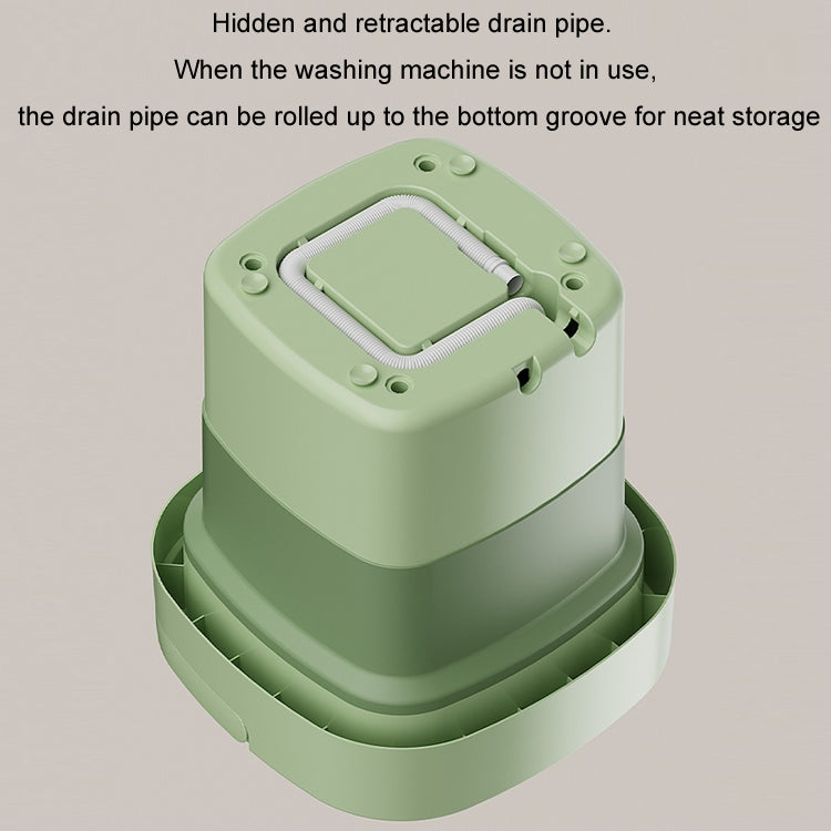 Fully Automatic Mini Foldable Washing Machine With Dehydration Function, Size: UK Plug(Blue)
