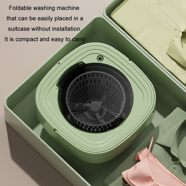Fully Automatic Mini Foldable Washing Machine With Dehydration Function, Size: AU Plug(Blue)