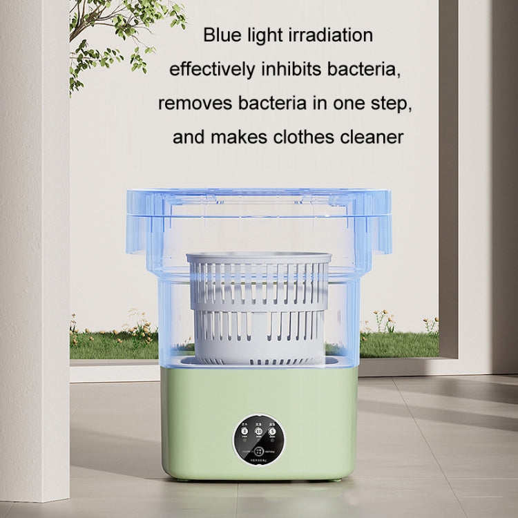 Fully Automatic Mini Foldable Washing Machine With Dehydration Function, Size: UK Plug(Pink)