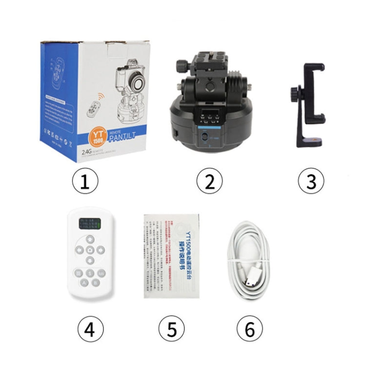 Desiontal YT-1500 Electric Gimbal Mobile Camera Live Streaming Panoramic Stabiliser With Rocker Rotation(Standard)