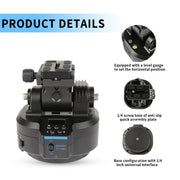 Desiontal YT-1500 Electric Gimbal Mobile Camera Live Streaming Panoramic Stabiliser With Rocker Rotation(Standard)