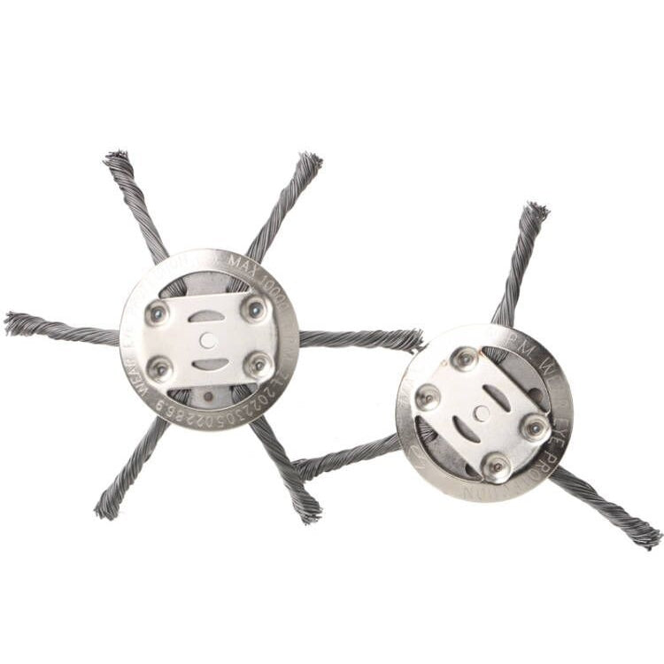 Steel Wire Weeding Wheel Twisted Wire Weeding Disc Mower Blade Accessories, Spec: 3-heads
