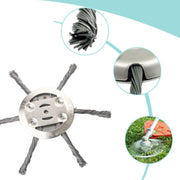 Steel Wire Weeding Wheel Twisted Wire Weeding Disc Mower Blade Accessories, Spec: 3-heads