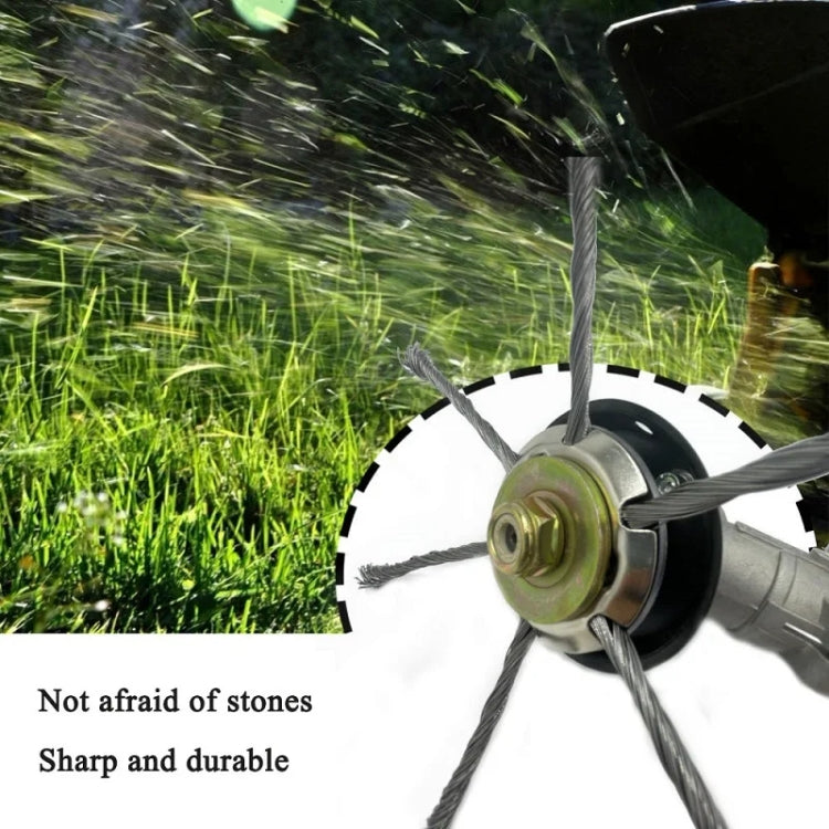 Steel Wire Weeding Wheel Twisted Wire Weeding Disc Mower Blade Accessories, Spec: 3-heads