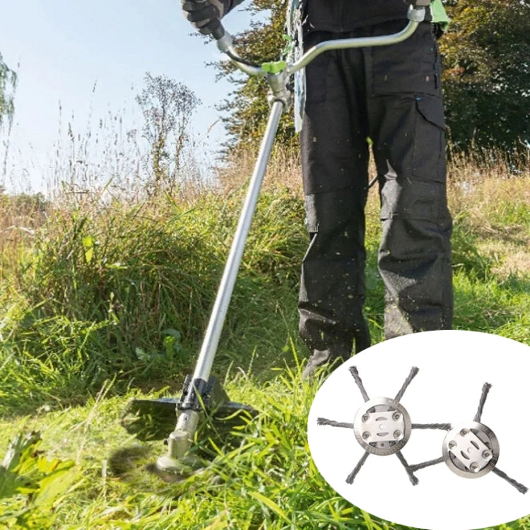 Steel Wire Weeding Wheel Twisted Wire Weeding Disc Mower Blade Accessories, Spec: 3-heads