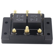 12V80A Automotive Relay Module Water-resistant Fuse Box(Black)