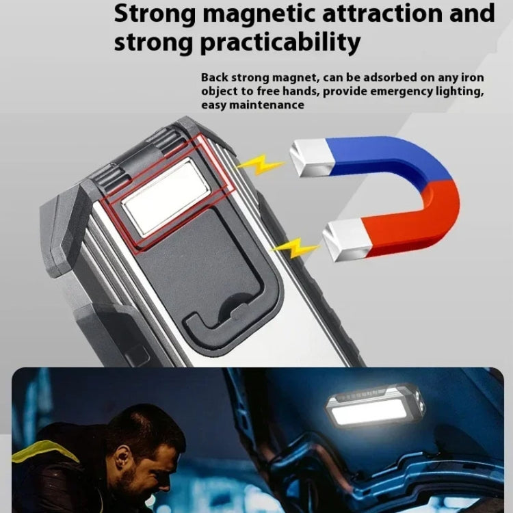 E-SMARTER KXK586 Flat Work Light LED Work Auto Repair Light USB Rechargeable Repair Light With Magnetic Attachment
