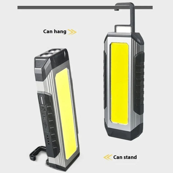 E-SMARTER KXK586 Flat Work Light LED Work Auto Repair Light USB Rechargeable Repair Light With Magnetic Attachment