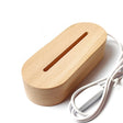 LED Light Solid Wood Luminous Base for Resin Art Acrylic Glass Lights Oval  15cm(White Light) - free shipping - PMc TechLife - Order now!