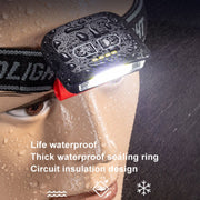 E-SMARTER H49 LED Induction Headlamp Fishing Hat Clip Light