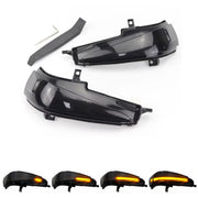 For Honda Civic MK8 Car Dynamic LED Water Flow Turn Signal Rearview Mirror Lights, Color: Yellow Light