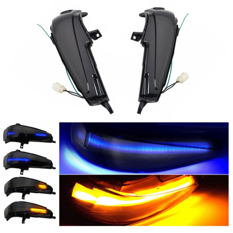 For Honda Civic MK8 Car Dynamic LED Water Flow Turn Signal Rearview Mirror Lights, Color: Yellow Light