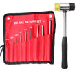 9-in-1 Heavy Duty Roll Pin Punch Set Round Punch Removal Tools, Spec: with Hammer - free shipping - PMc TechLife - Order now!