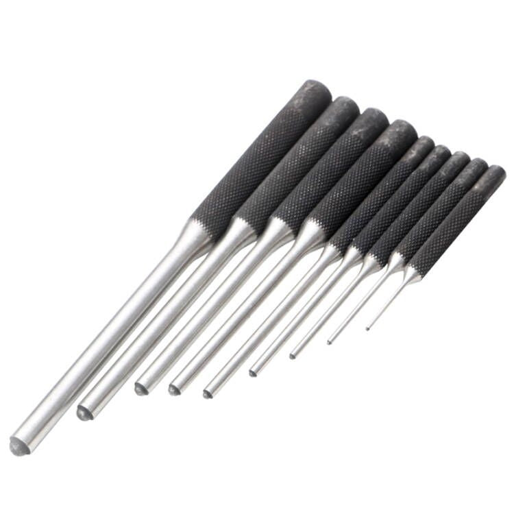 9-in-1 Heavy Duty Roll Pin Punch Set Round Punch Removal Tools, Spec: Canvas Packaging