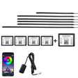 6 in 1 Car Hidden Acrylic LED Colorful Decorative Atmosphere Light Strip - Atmosphere lights by PMC Jewellery | Online Shopping South Africa | PMC Jewellery | Buy Now Pay Later Mobicred
