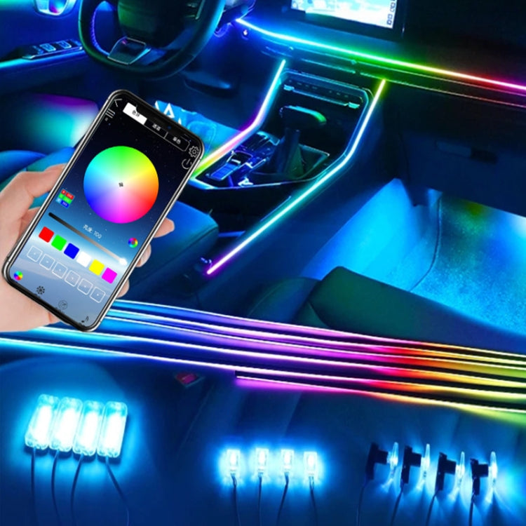 14 in 1 Car Hidden Acrylic LED Colorful Decorative Atmosphere Light Strip