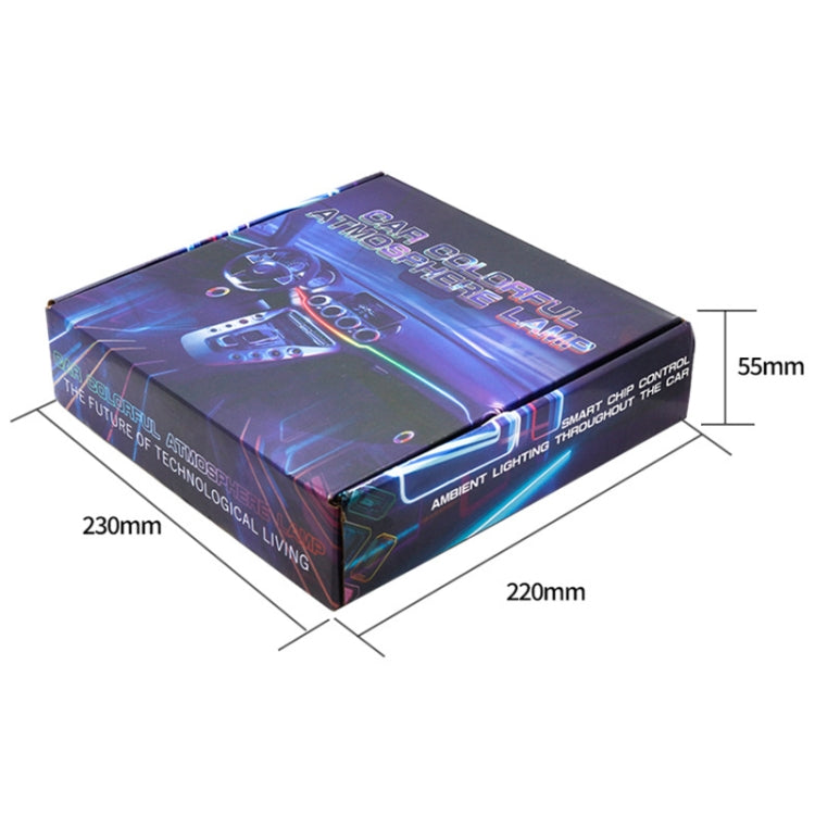 14 in 1 Car Hidden Acrylic LED Colorful Decorative Atmosphere Light Strip