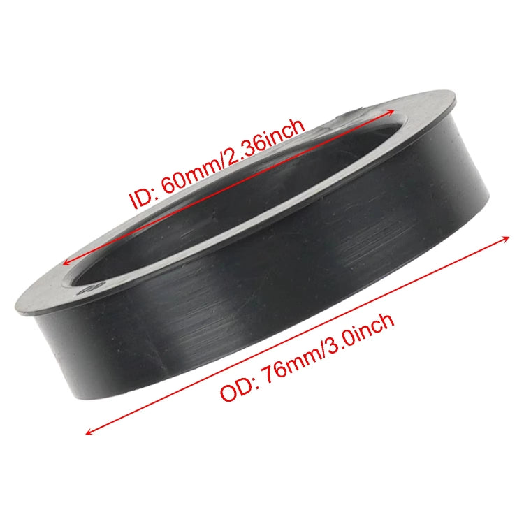 Car Modified Air Filter Reducer Rubber Ring(76mm To 60mm)