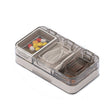3 In 1 Double-layer Cutting and Grinding Medicine Box Travel Pill Organizer Case(Black) - free shipping - PMC TechLife - Order now!