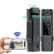 WIFI HD Night Vision Chest-Worn Work Recorder Cycling Camera, Model: L13+64G TF Card+Bracket