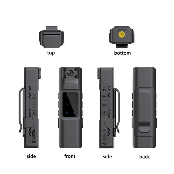 WIFI HD Night Vision Chest-Worn Work Recorder Cycling Camera, Model: L13+16G TF Card+Bracket