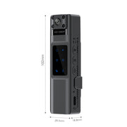 WIFI HD Night Vision Chest-Worn Work Recorder Cycling Camera, Model: L13+128G TF Card+Bracket