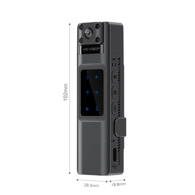 WIFI HD Night Vision Chest-Worn Work Recorder Cycling Camera, Model: L13+16G TF Card+Bracket